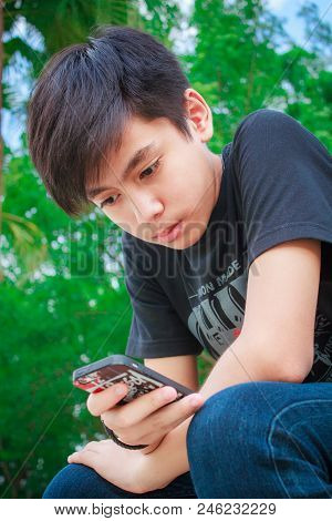 Teenage Boy In Thailand.