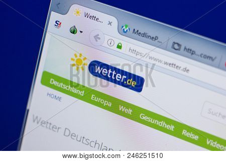 Ryazan, Russia - June 17, 2018: Homepage Of Wetter Website On The Display Of Pc, Url - Wetter.de
