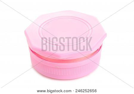 Repellent Against Moths In A Pink Box On A White Background Isolation