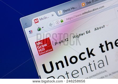 Ryazan, Russia - June 17, 2018: Homepage Of Mheducaton Website On The Display Of Pc, Url - Mheducato