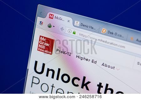 Ryazan, Russia - June 17, 2018: Homepage Of Mheducaton Website On The Display Of Pc, Url - Mheducato