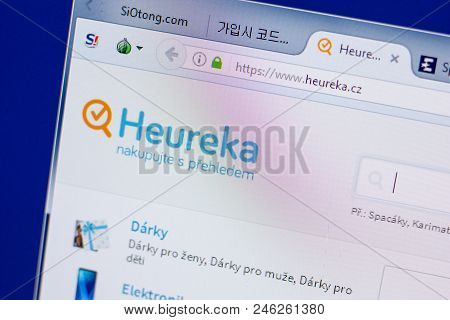 Ryazan, Russia - June 17, 2018: Homepage Of Heureka Website On The Display Of Pc, Url - Heureka.cz