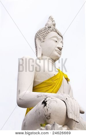 Hvid Buddha Statue