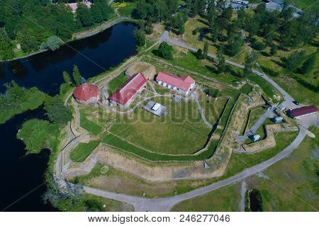 Priozersk, Russia - June 17, 2018: Over The Korela Fortress On A Sunny June Day