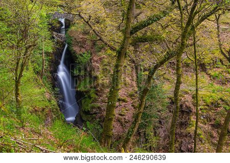 Aira Force Waterfall, Lake District, Cumbria, England United Kingdom