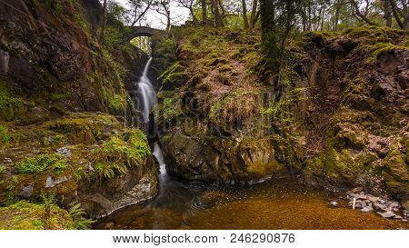Aira Force Waterfall, Lake District, Cumbria, England United Kingdom
