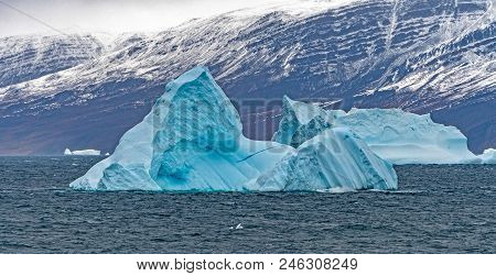 Floating Ice Along A Remote Coast Of Greenland Along The Nugssuaq Peninsula