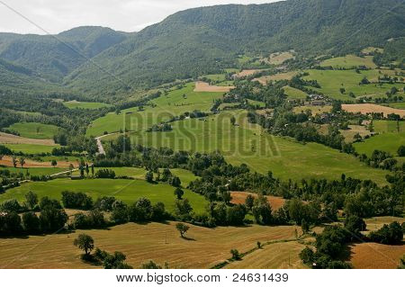Montefeltro (Marche, Italien), landskab fra Pennabilli (pesaro-Urbino) på sommeren
