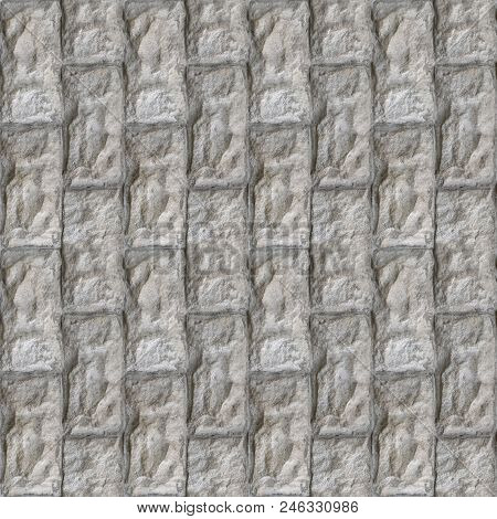 Abstract Seamless Pattern For Designers With Concrete Causeway Road From Ciment