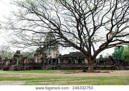 Stone Castle Of Phimai History Park, Thailand.