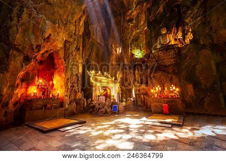 Marble Mountains Cave In Danang City In Vietnam