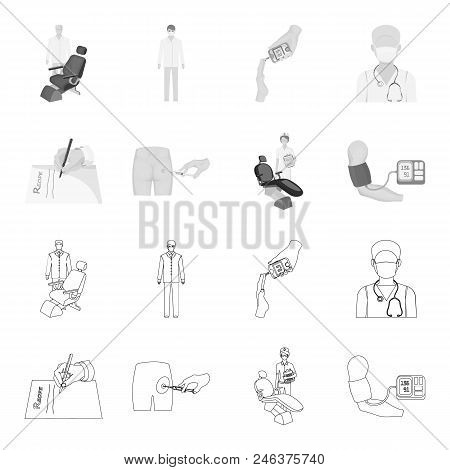 Intramuscular Injection, Prescription, Dentist, Blood Pressure Measurement. Medicineset Collection I