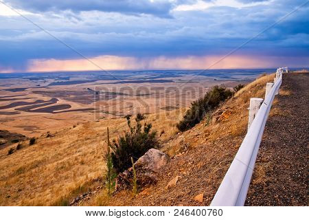 A View Of The Palouse From The Top Of Steptoe Butte In Eastern Washington, Usa
