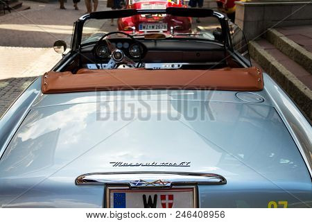 Saalbach-hinterglemm, Austria - June 21 2018: Maserati 3500 Gt Oldsmobile Vintage Veteran Car Prepar