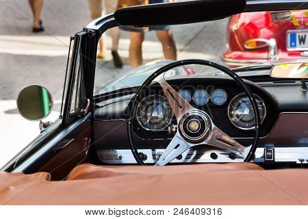 Saalbach-hinterglemm, Austria - June 21 2018: Maserati 3500 Gt Oldsmobile Vintage Veteran Car Prepar