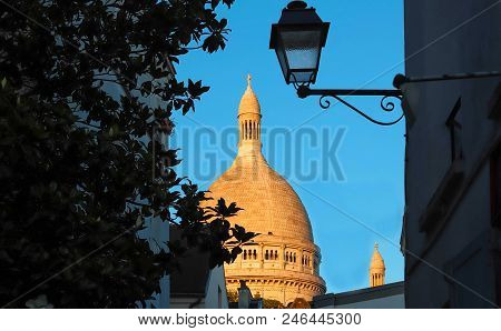 The Basilica Sacre Coeur Is A Roman Catholic Church Located At The Summet Of The Butte Montmartre , 