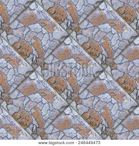 Seamless Photo Texture Of Pavement Tile From Natural Stone