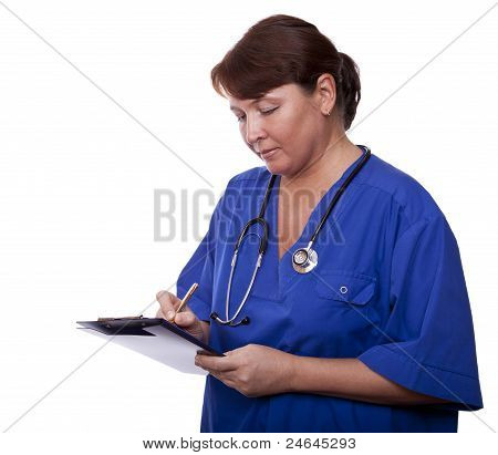 Médico sorridente