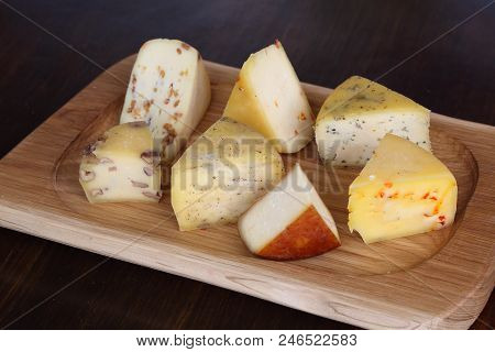 Assorted Kachotta On A Wooden Table. Assorted Kachotta