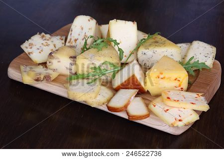 Assorted Kachotta On A Wooden Table. Assorted Kachotta