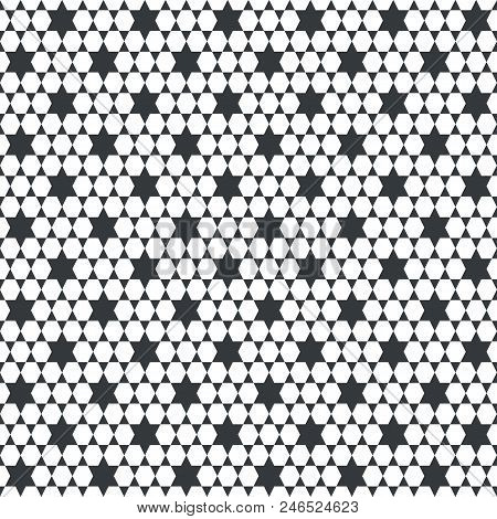 Vector Seamless Pattern. Abstract Textured Background. Modern Elegant Geometrical Texture With Repea
