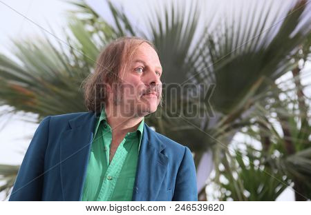 Philippe Katerine attends the photocall for 'Sink Or Swim (Le Grand Bain)' during the 71st annual Cannes Film Festival at Palais des Festivals on May 13, 2018 in Cannes, France.