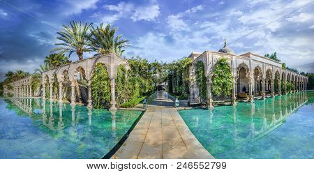 Namaskar Palace, Marrakech, Morocco - November  15, 2017:  Namaskar Palace, Luxury Hotel And Spa Of 