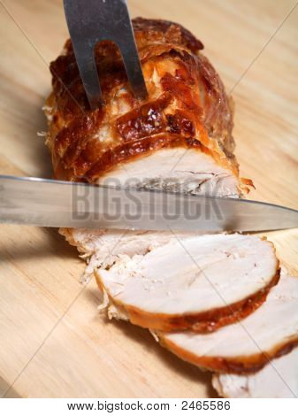 Krůtí pečeně svisle