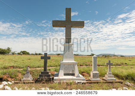 Colenso, South Africa - March 21, 2018: A Monument At The Clouston Garden Of Rememberance For Soldie