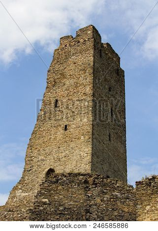 Main Tower Of Castle Okor, Czech Republic