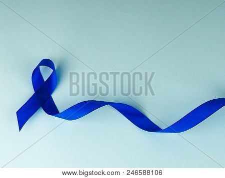 Blue Ribbon Awareness.colon Cancer, Colorectal Cancer, Child Abuse Awareness, World Diabetes Day.