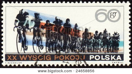 ไปรษณีย์ประทับตราแสดงกลุ่ม Cyclists
