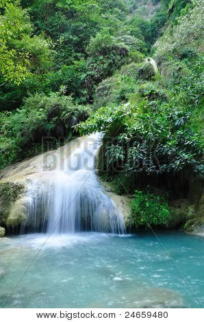 Cascata di Eravan, Kanchanabury, Thailandia