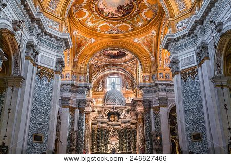 Interiors Of Chiesa I Gesuiti, Venice, Italy