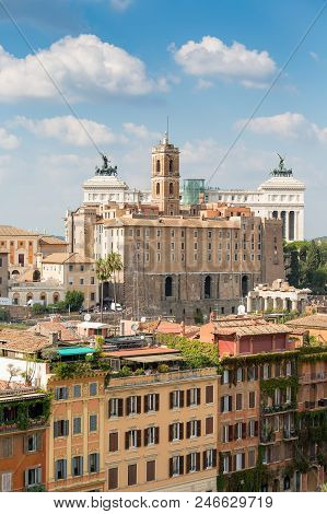 Ancient Tabularium On The Roman Forum, Rome, Italy, Europe