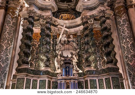 Interiors Of Chiesa I Gesuiti, Venice, Italy