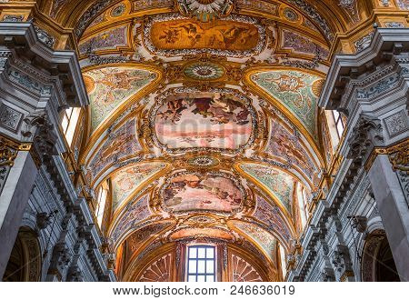 Interiors Of Chiesa I Gesuiti, Venice, Italy