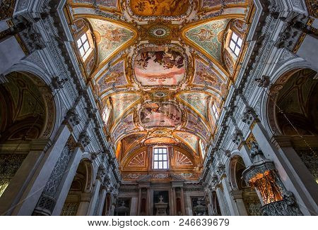 Interiors Of Chiesa I Gesuiti, Venice, Italy