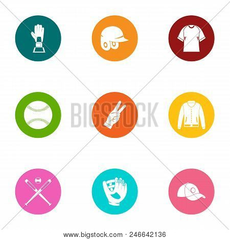 Type Of Sport Icons Set. Flat Set Of 9 Type Of Sport Vector Icons For Web Isolated On White Backgrou