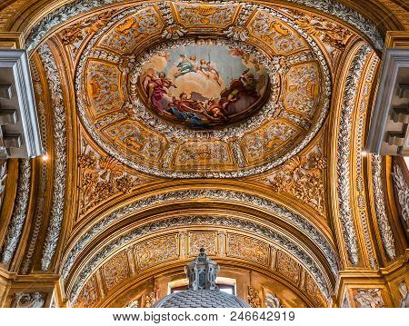 Interiors Of Chiesa I Gesuiti, Venice, Italy