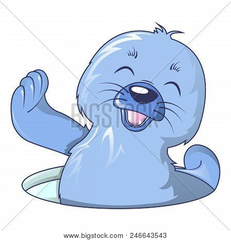 Walrus Smile Icon. Cartoon Of Walrus Smile Vector Icon For Web Design Isolated On White Background