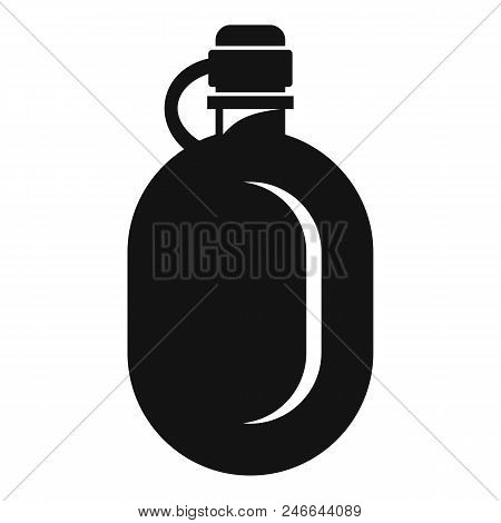 Metal Water Flask Icon. Simple Illustration Of Metal Water Flask Vector Icon For Web Design Isolated