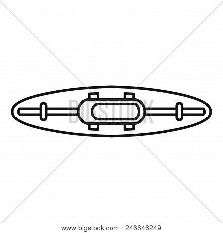 Canoe Icon. Outline Illustration Of Canoe Vector Icon For Web Design Isolated On White Background