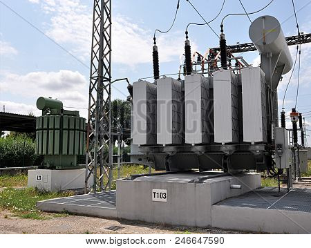 Detail View , Modern Big Oil Transformers In Day