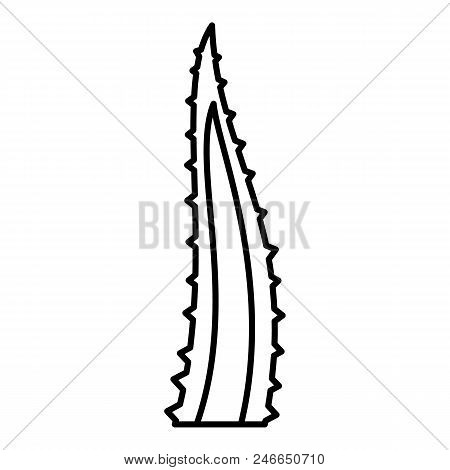 Aloe Part Icon. Outline Illustration Of Aloe Part Vector Icon For Web Design Isolated On White Backg