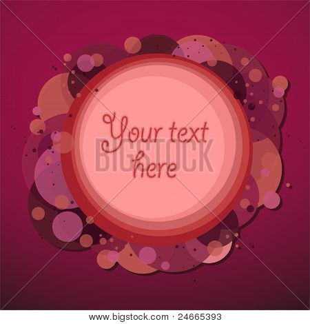 vector abstract circles frame