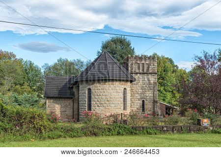 Himeville, South Africa - March 25, 2018: The Historic St Michaels And All Angels Anglican Church, I
