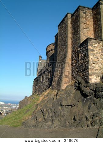Murs du château d'Édimbourg
