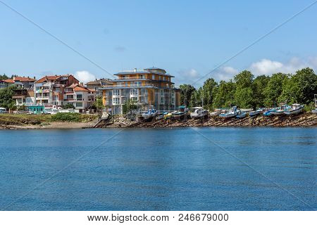 Ahtopol, Bulgaria - June 30, 2013: Panorama Of Port Of Town Of Ahtopol,  Burgas Region, Bulgaria