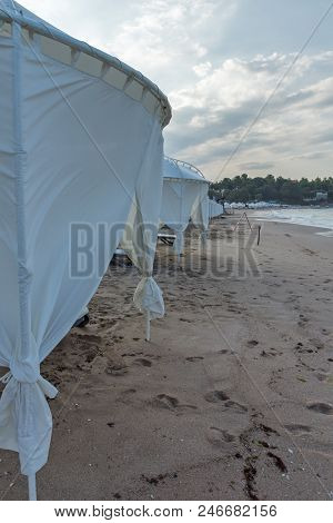 Lozenets, Bulgaria - July 2, 2013: Panorama Of Oasis Beach Near Village Of Lozenets, Burgas Region, 